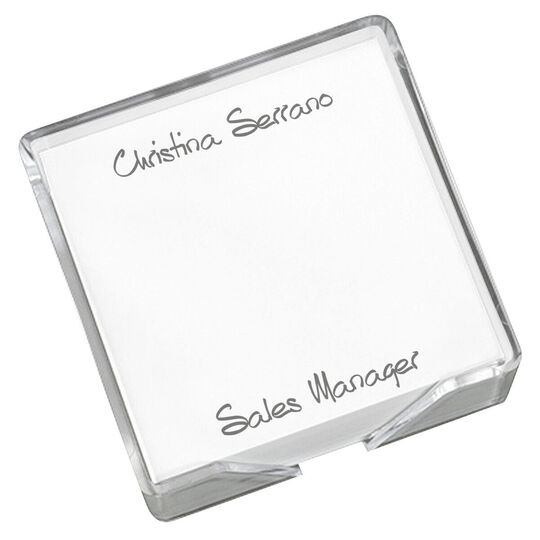 Anthony Memo Square with Holder